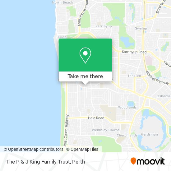 Mapa The P & J King Family Trust