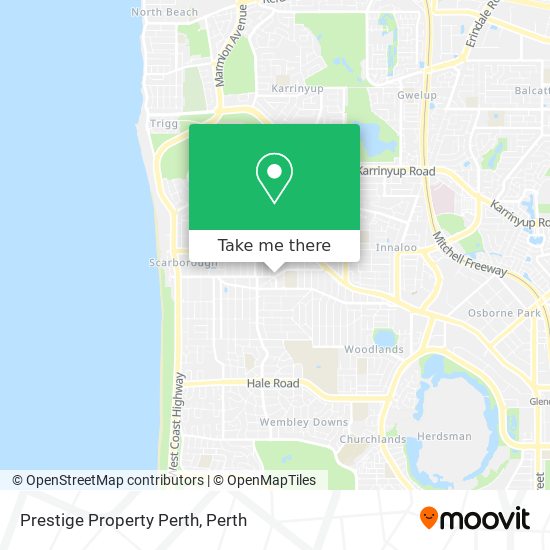 Mapa Prestige Property Perth