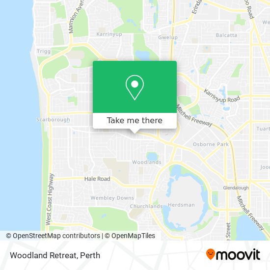 Woodland Retreat map