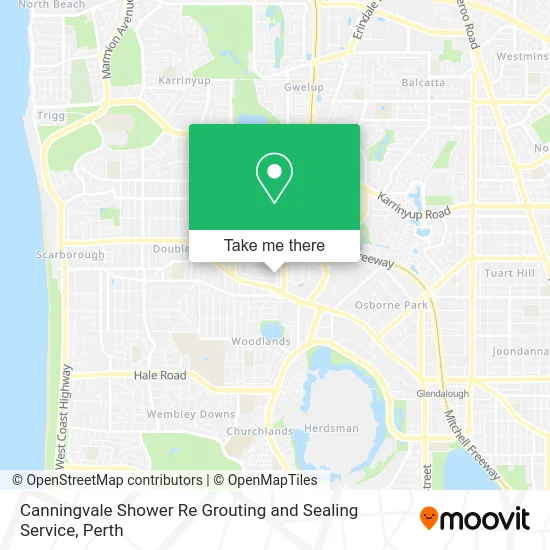Mapa Canningvale Shower Re Grouting and Sealing Service