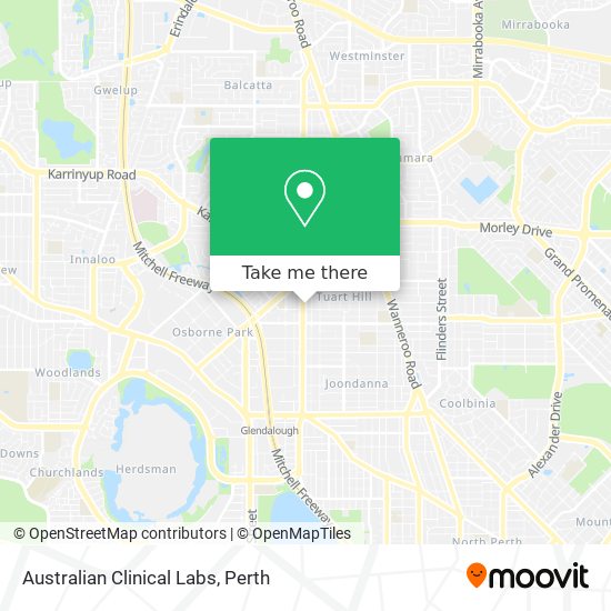 Australian Clinical Labs map