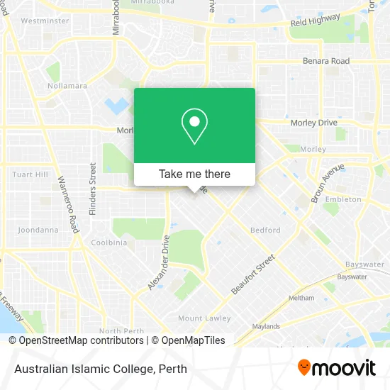 Mapa Australian Islamic College