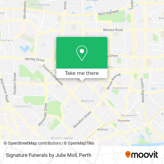 Signature Funerals by Julie Moll map