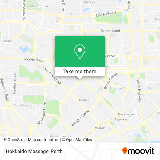 Hokkaido Massage map