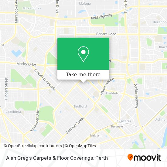 Mapa Alan Greg's Carpets & Floor Coverings