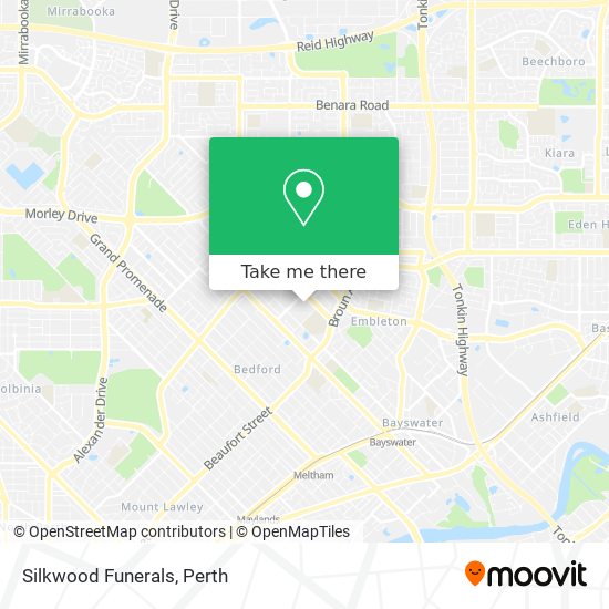 Silkwood Funerals map
