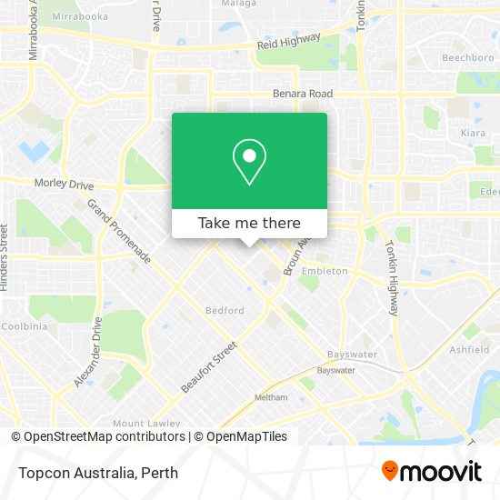 Mapa Topcon Australia
