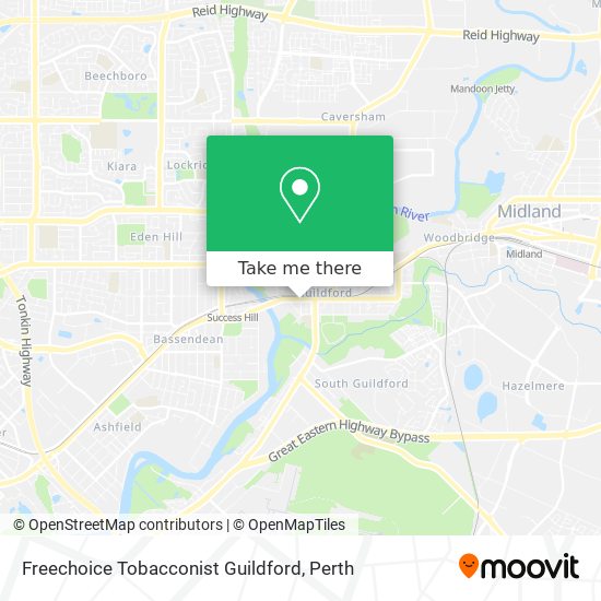 Freechoice Tobacconist Guildford map