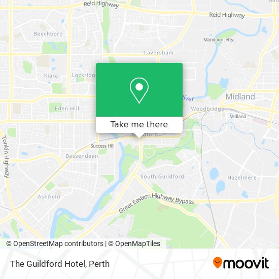 The Guildford Hotel map