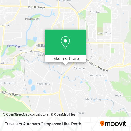 Travellers Autobarn Campervan Hire map