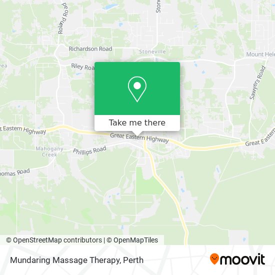 Mundaring Massage Therapy map