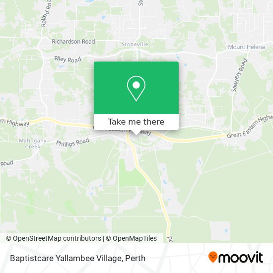 Mapa Baptistcare Yallambee Village