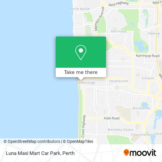 Luna Maxi Mart Car Park map