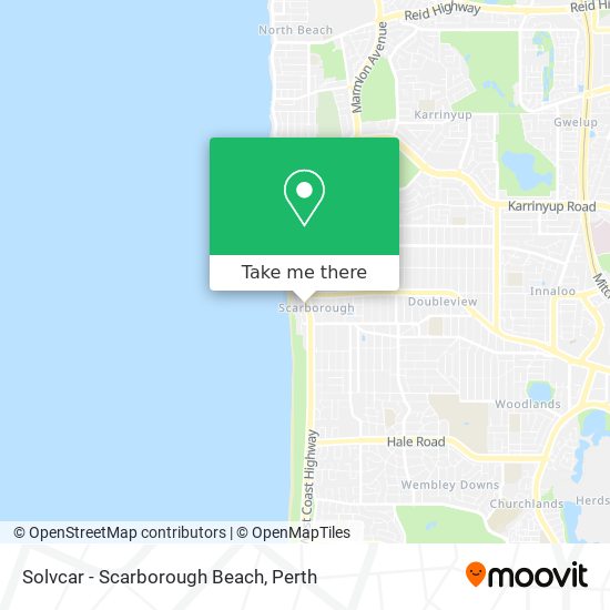 Solvcar - Scarborough Beach map