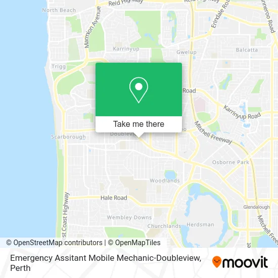 Mapa Emergency Assitant Mobile Mechanic-Doubleview