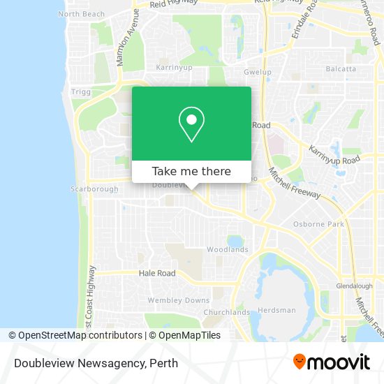 Doubleview Newsagency map