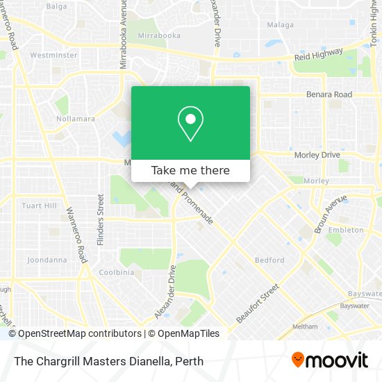 The Chargrill Masters Dianella map