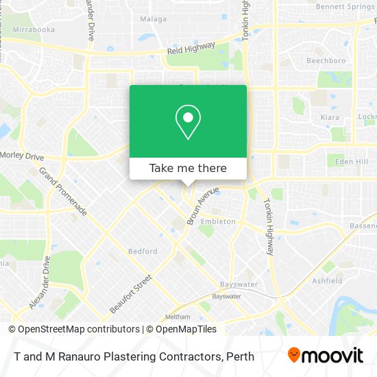 T and M Ranauro Plastering Contractors map