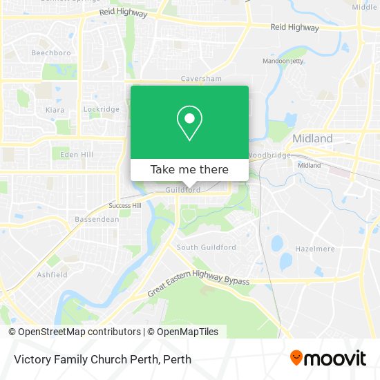 Mapa Victory Family Church Perth