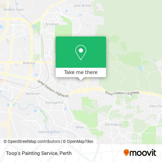 Toop's Painting Service map