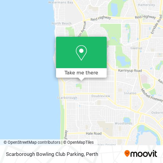 Scarborough Bowling Club Parking map