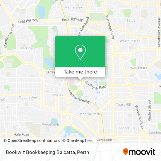 Bookwiz Bookkeeping Balcatta map