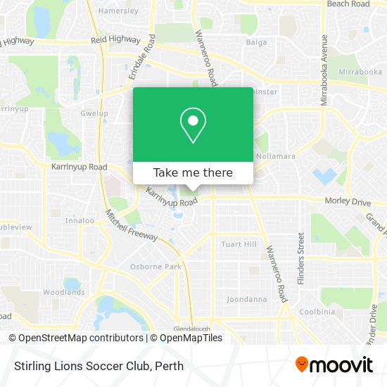 Stirling Lions Soccer Club map