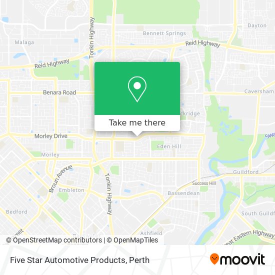Five Star Automotive Products map