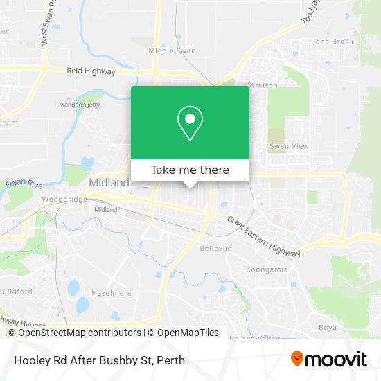 Hooley Rd After Bushby St map