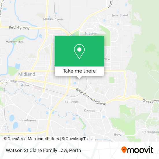 Watson St Claire Family Law map