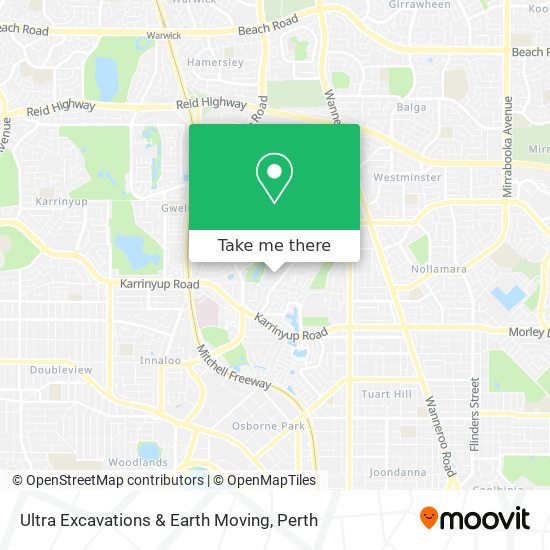 Ultra Excavations & Earth Moving map