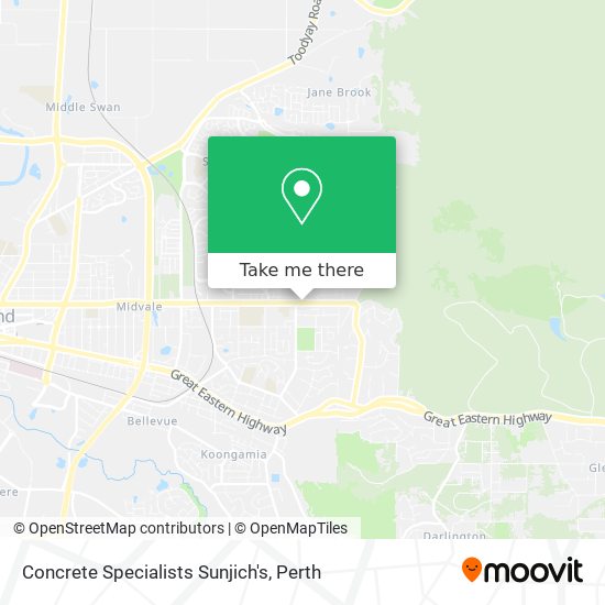 Concrete Specialists Sunjich's map