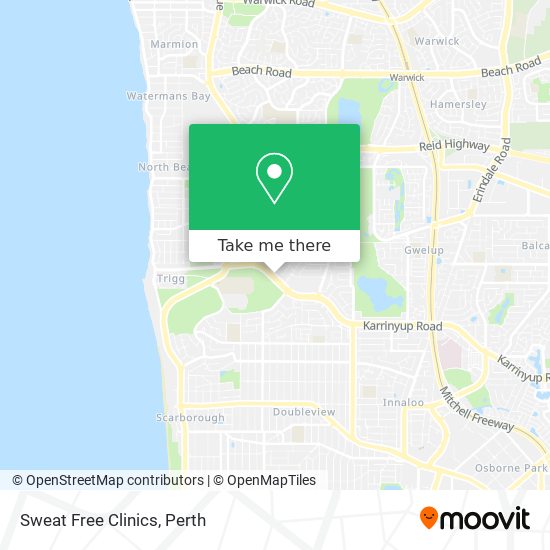 Sweat Free Clinics map