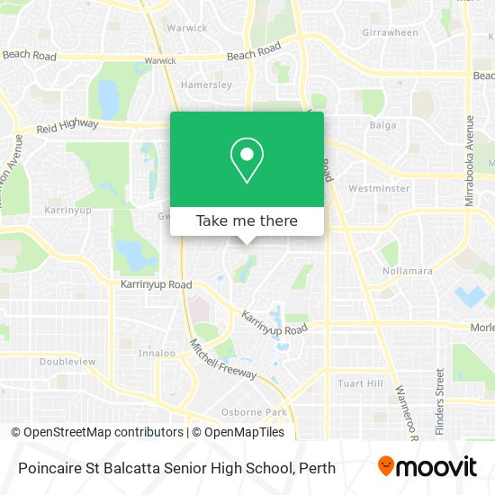 Poincaire St Balcatta Senior High School map