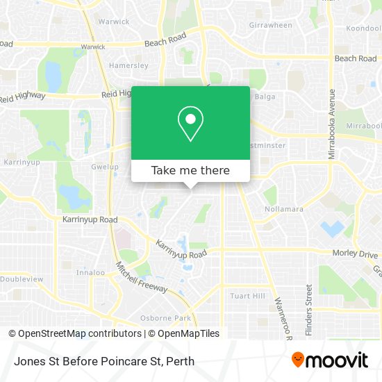 Jones St Before Poincare St map
