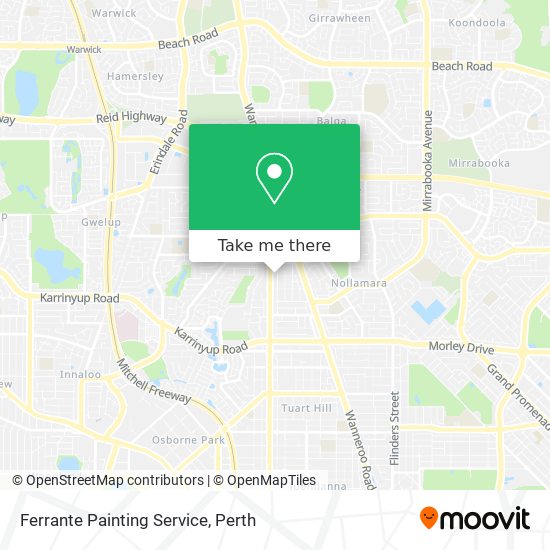 Ferrante Painting Service map