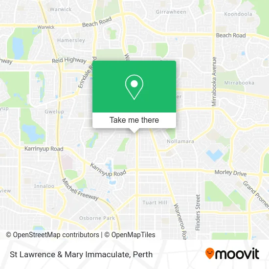 Mapa St Lawrence & Mary Immaculate