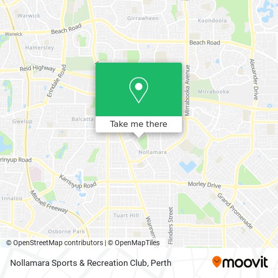 Nollamara Sports & Recreation Club map