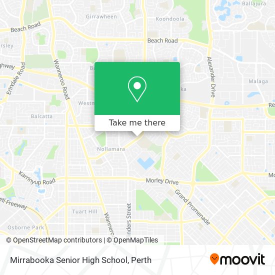 Mirrabooka Senior High School map