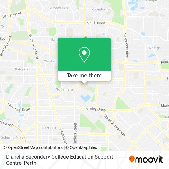 Dianella Secondary College Education Support Centre map