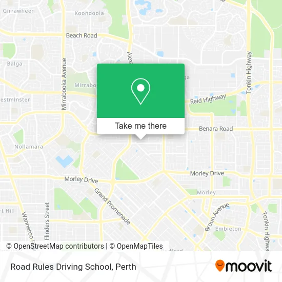 Mapa Road Rules Driving School