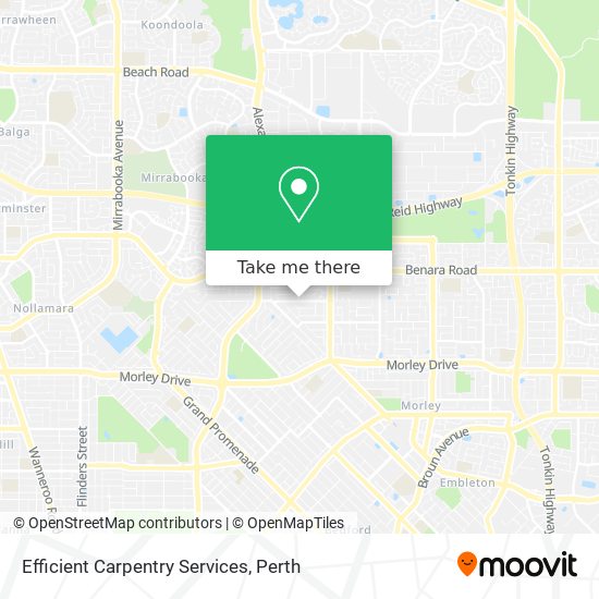 Efficient Carpentry Services map