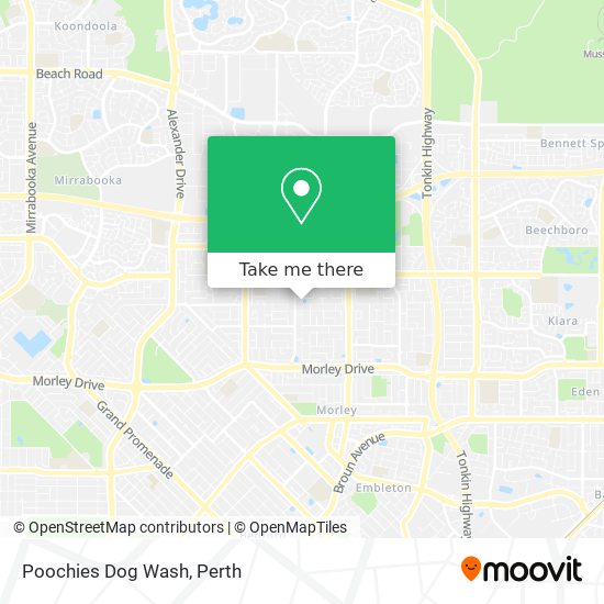 Poochies Dog Wash map