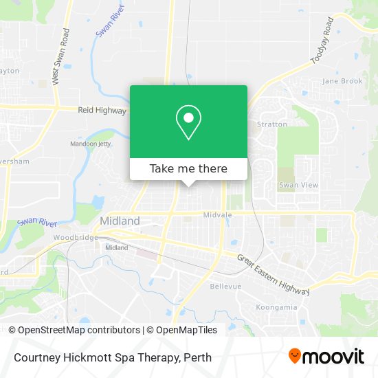 Courtney Hickmott Spa Therapy map