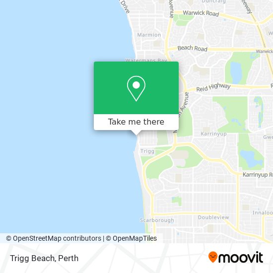 Trigg Beach map