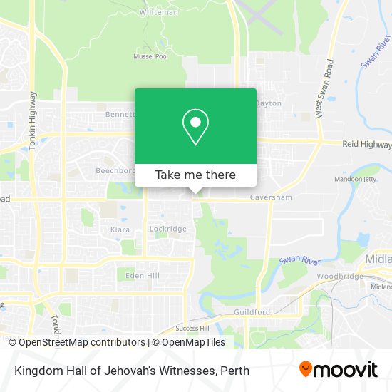 Mapa Kingdom Hall of Jehovah's Witnesses