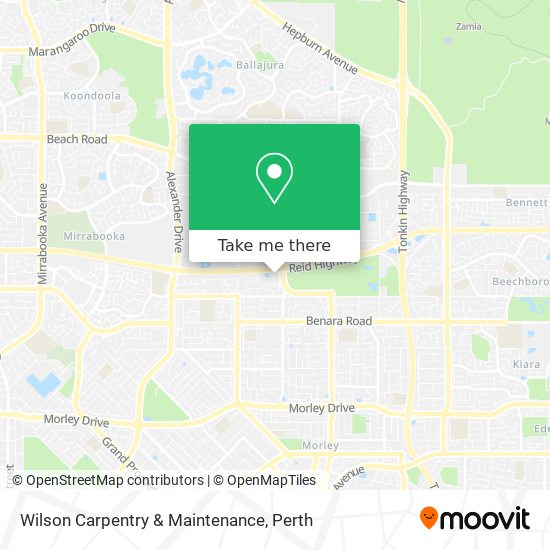 Wilson Carpentry & Maintenance map