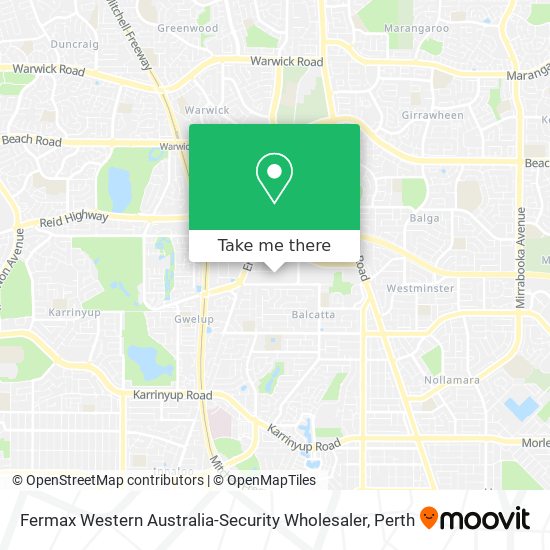 Fermax Western Australia-Security Wholesaler map