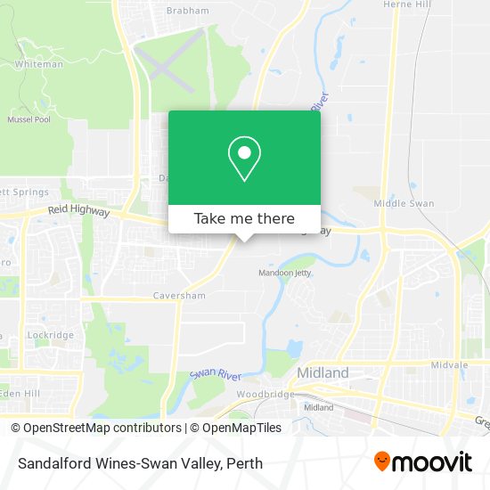 Sandalford Wines-Swan Valley map