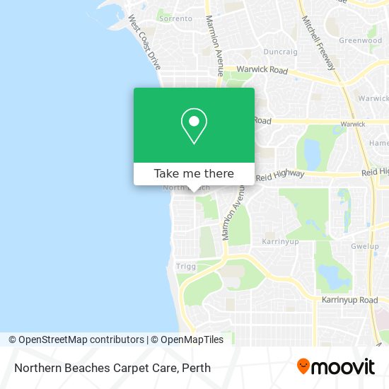 Mapa Northern Beaches Carpet Care